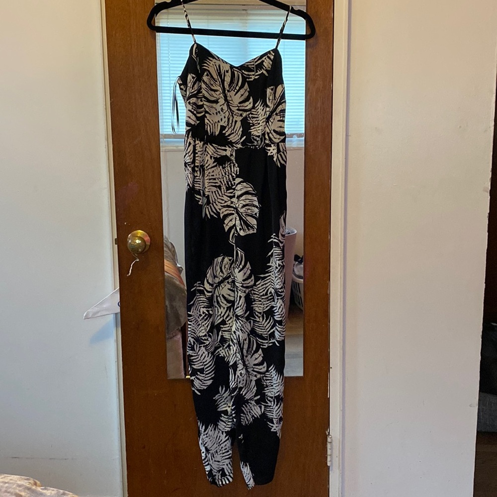 Tropical printed jumpsuit